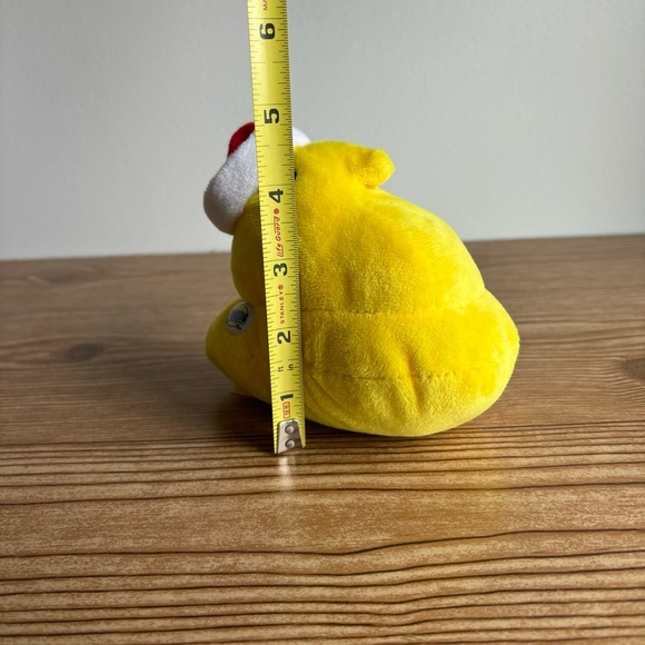Christmas Santa Hat Yellow Peep Chick Plush Toy - Picture 7 of 7